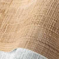 Panneau de pierre flexible à texture bois scié, ultra-fin et léger, revêtement mural en grain de bois MCM pour façade extérieure et intérieure