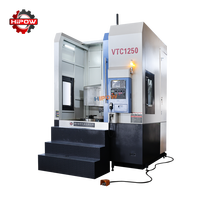 VTC1250 HIPOW Nouvelle petite machine à tourner verticale CNC à 2 axes pour travaux moyens, haute précision, porte-outils à 8 postes, garantie 1 an