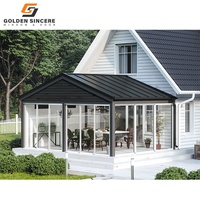 Premium deneyim için çerçevesiz paneller ile GS Lift & Slide alüminyum camlı odası