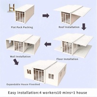 Casa Contenedor Expandible de 20 pies de Ensamblaje Rápido, Completamente Amueblada para EE. UU. - Zhonghuan Living