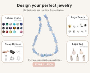 Collier de perles naturelles d'aquamarine et de perles d'eau douce pour femme, bijoux de mode pour boutiques et usage quotidien - Product Image 2