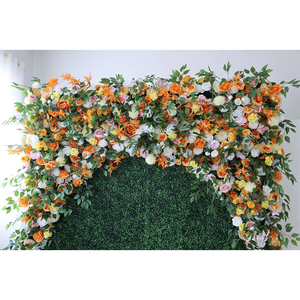 Rollo de Pared de Fondo Verde con Flores y Plantas, Tela de Pared de Flores Artificiales para Decoración de Bodas, Hogar, Fiestas y Eventos - Product Image 4