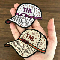 Petit patch brodé personnalisé vert pour uniforme, livraison rapide, conception de casquette et chapeau, broderie gratuite