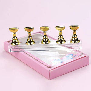แท่นฝึกทำเล็บอะคริลิค ฐานโลหะผสม ที่วางโชว์เล็บสำหรับขัดแต่ง - Product Image 2