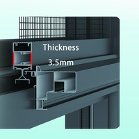 Ventanas Corredizas de Aluminio Modernas con Doble Acristalamiento y Triple Riel, Resistentes a Huracanes, con Aislamiento Térmico de Alto Rendimiento