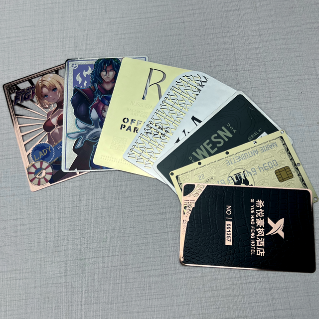 High-end Custom Nfc Metal Cards Business Card With Qr Code Nfc 4K Gold Nfc Metal Business Card