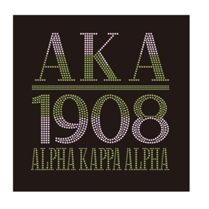 Custom Iron on AKA Bling Rhinestone <strong>Transfer</strong> <strong>Sorority</strong> Iron on 1908 <strong>Heat</strong> <strong>Transfer</strong> for Clothing - Product Image 4
