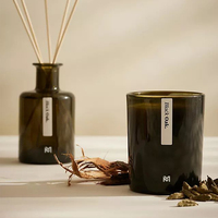 Ensemble diffuseur de roseaux et bougies parfumées de marque privée de luxe Mescente parfum de maison et d'arôme de rose