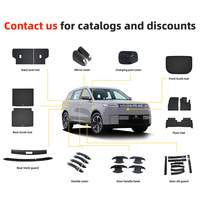 Ensemble d'accessoires intérieurs personnalisés pour Chery Jaecoo J5 EV : Tapis de sol, protections de seuil de porte, garniture de volant