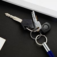 Llavero Metálico Multifuncional con Grabado Láser Personalizado para Oficina y Escuela, con Destornillador, Bolígrafo, Regla y Nivel