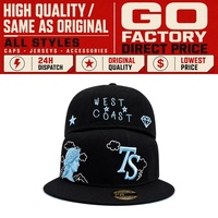 Hoge kwaliteit nieuwe originele klassieke heren flat brim era baseball cap custom 6-panel gesloten gorras snapback fitted pet