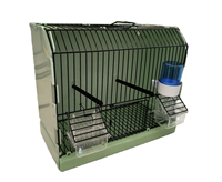 Nouvelle cage à oiseaux ronde vintage en acier écologique pour l'affichage et la décoration des oiseaux