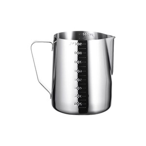Stainless Steel Milk Frothing Mug 800Ml Measuring Marks Pointed Spout For Coffee Latte Art - Product Image 1