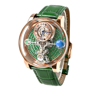 Montre à quartz pour homme tendance, motif Terre céleste entièrement transparent, personnalisable, 46 mm, très vendue - Product Image 2