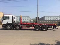 Camion compacteur de déchets à chargement arrière de 31 tonnes, robuste, avec conteneur amovible et double vérin hydraulique