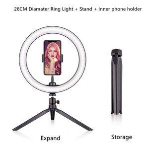 10นิ้ววงกลม Led Selfie แหวนแสงถ่ายภาพ Tiktok LED Youtube Live ยืน Video <span class=keywords><strong>Studio</strong></span> ปรับ - Product Image 5