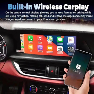 วิทยุติดรถยนต์ Qualcomm Android Carplay สำหรับ Alfa Romeo Giulia Stelvio ปี 2016-2021 เครื่องเล่นมัลติมีเดีย บลูทูธ 4G GPS ระบบนำทาง สเตอริโอ - Product Image 4