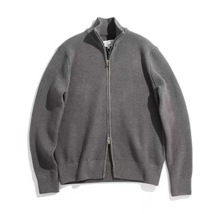 Suéter Casual Holgado con <span class=keywords><strong>Cuello</strong></span> Alto y <span class=keywords><strong>Cremallera</strong></span> Estilo Margiela para Hombre, Otoño Invierno, Grueso, Venta al por Mayor - Product Image 4
