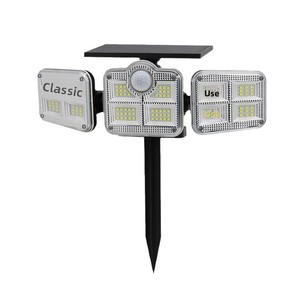 Lampada Solare LED con Sensore di Movimento IP65 5000K ABS a Tre Teste Stile Cinese <span class=keywords><strong>per</strong></span> Parete/<span class=keywords><strong>Terra</strong></span>, Lampione <span class=keywords><strong>da</strong></span> <span class=keywords><strong>Giardino</strong></span> Decorativo <span class=keywords><strong>per</strong></span> Esterni - Product Image 5