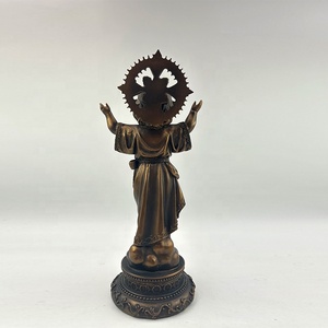 Statua in Poliresina del Divino Bambino Gesù con Finitura Bronzo, Figurina del Divino Bambino Gesù per Decorazione Domestica - Product Image 4