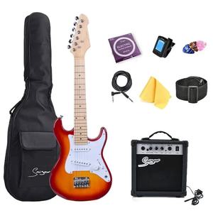 Guitarras eléctricas OEM de alta calidad, instrumentos musicales, 6 cuerdas, estilo St, guitarra eléctrica solo, venta al por mayor, kit de guitarra eléctrica - Product Image 1