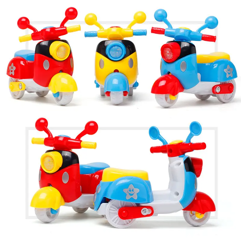 Kinder Plastik Mini Junge klassische Reibung spielen Motorrad kleines Spielzeug