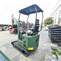 Mini Excavadora Multifuncional Económica, Excavadora a Escala 1:35 para Obras de Construcción