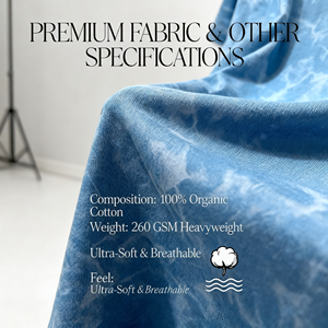 HuaYi GOTS&amp;GRS Custom Blue <strong>Tie</strong> <strong>Dye</strong> <strong>T</strong> <strong>Shirt</strong> <strong>Men</strong> 100% Cotton Oversized Summer Casual Tee OEM ODM Manufacturer GOTS GRS Certified - Product Image 3