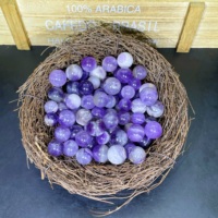 Vente en gros de sphères d'améthyste naturelle, cristaux énergétiques, pierres de guérison, mini-boules de cristal pour la décoration de la maison