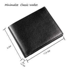 กระเป๋าสตางค์แบบพับสองตอนสำหรับผู้ชาย Bogia Promotion ราคาถูกที่สุด ทำจากหนัง PU  แบบมินิมอล  ใส่กระเป๋าหน้าได้  กระเป๋าบางสำหรับผู้ชาย - Product Image 6