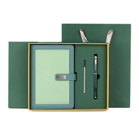 Offre spéciale agenda personnalisé en cuir PU à couverture rigide, ensemble cadeau pour carnet de notes avec stylo et boîte cadeau