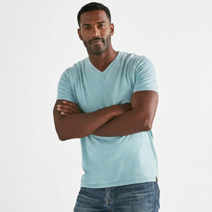 Camisetas de Hombre 100% Algodón al por Mayor, Diseño de Cuello en V, Transpirables y Elegantes, Stock al por Mayor a Precio Competitivo - Product Image 1
