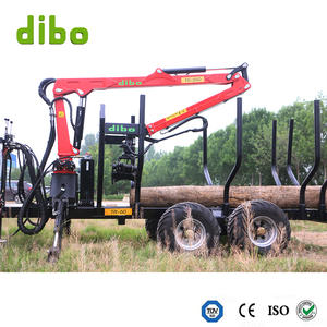 Grue hydraulique montée sur camion de 4,7/5,5/6/7/7,8 m, grue hydraulique avec <span class=keywords><strong>grappin</strong></span> rotatif, grue hydraulique forestière avec cisaille à arbres - Product Image 5