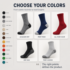 Chaussettes de sport antidérapantes personnalisées pour hommes, chaussettes de compression pour le cyclisme, le basketball, la course à pied, en coton de qualité supérieure, unisexes - Product Image 4