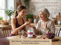 Capsules de Probiotiques et Prébiotiques OEM Deep Immune - 180 Comprimés - Équilibre Digestif