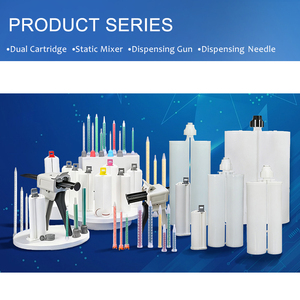 10-18 Two Component Adhesive Mixer Empty Glue Dispensing <strong>Syringe</strong> Mixing Nozzle Epoxy Static Mixer - Product Image 5