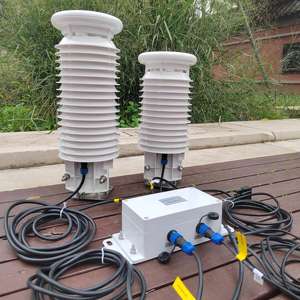 RS485 Alphasense PM2.5 PM10 सह SO2 NO2 O3 तापमान आर्द्रता सभी में एक एकीकृत हवा गुणवत्ता कॉम्पैक्ट मौसम सेंसर स्टेशन - Product Image 3