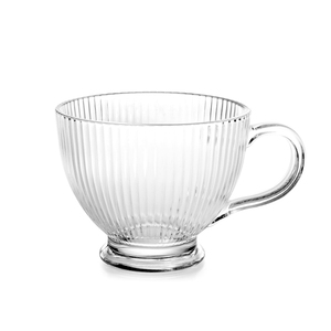 Bicchiere Epoque 420Cc in Vetro Trasparente Scanalato - Product Image 1