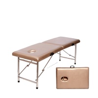 Table de massage portable pliable, réglable en hauteur, avec sac de transport, pour clinique, salon de beauté, spa, acupuncture, reiki