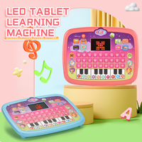 Tablette pour enfants avec écran LED, jouets éducatifs, jouets informatiques pour enfants, machine d'apprentissage pour bébés, ordinateur portable avec fonction piano