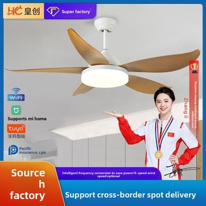 Ventilador <span class=keywords><strong>de</strong></span> <span class=keywords><strong>Techo</strong></span> LED Nórdico <span class=keywords><strong>de</strong></span> Hierro con Inversor para Dormitorio, Sala <span class=keywords><strong>de</strong></span> Estar y Restaurante - Lámpara Eléctrica <span class=keywords><strong>de</strong></span> Viento Suave - Product Image 5
