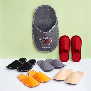 Ucuz otel Spa, seyahat, ev için terlik hissettim - Product Image 5