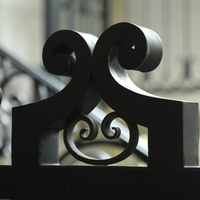 Rampe en fer forgé pour extérieur, pour balcon de villa, escalier, taille personnalisée, design contemporain, garantie 5 ans, installation facile
