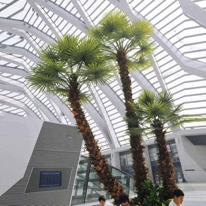 Pas cher Haute Simulation <span class=keywords><strong>1</strong></span>:<span class=keywords><strong>1</strong></span> Grande Plante En Plastique Gros Palmiers De Coco Artificiels Simples pour La Décoration Extérieure - Product Image 3