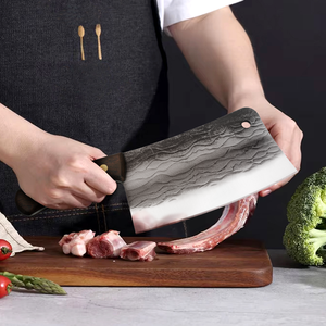 guangdong Hand Forged Chinese <b>Bone</b> Chopping Cleaver <b>Knife</b> 4Cr14MoV Steel Heavy Duty Butcher <b>Knife</b> Ribs & Frozen Meat OEM 7.48In - Product Image 3