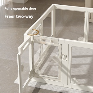 กรงสัตว์เลี้ยงพลาสติกใสสีขาว ลดราคาพิเศษ เป็นมิตรกับสิ่งแวดล้อม ใช้ได้ทั้งในบ้านและนอกบ้าน แบบปิดด้วยกระดุม สไตล์คลาสสิก รูปทรงสี่เหลี่ยม - Product Image 1