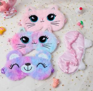 Antifaz de Peluche con Diseño de <span class=keywords><strong>Dibujos</strong></span> <span class=keywords><strong>Animados</strong></span>, Suave, para Dormir, Cubre <span class=keywords><strong>Ojos</strong></span>, Cómodo, Lindo, con Diseño de Animal, para Siesta, de Satén - Product Image 2