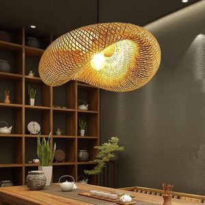 Paralume in Bambù Intrecciato Artigianale <span class=keywords><strong>Lampadario</strong></span> in Vimini Illuminazione Interna all'Ingrosso per Casa <span class=keywords><strong>Camera</strong></span> <span class=keywords><strong>da</strong></span> <span class=keywords><strong>Letto</strong></span> Sala <span class=keywords><strong>da</strong></span> Pranzo Decorativa - Product Image 5