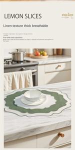 Mantel individual bordado al por mayor con forma de flor, servilleta, cubierta antipolvo para máquina de café, tela coreana, tapete para mesa de comedor - Product Image 4