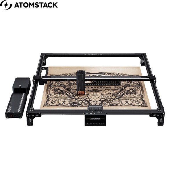 For A70 Max 70W Diode High Power 3D Laser Engraver & Cutter for Stone Wood Metal Acrylic MDF Crystal with Air Cooling